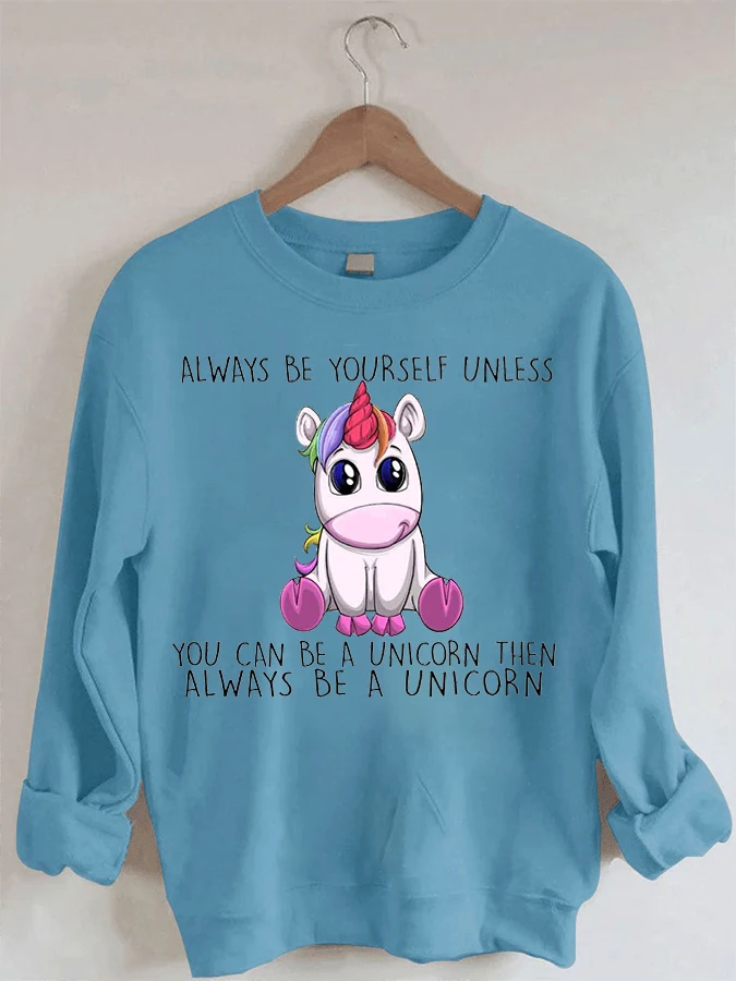Always Unicorn - Ежедневни hoody с кръгло деколте 0