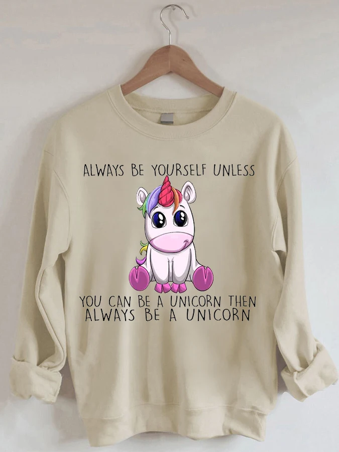 Always Unicorn - Ежедневни hoody с кръгло деколте 1