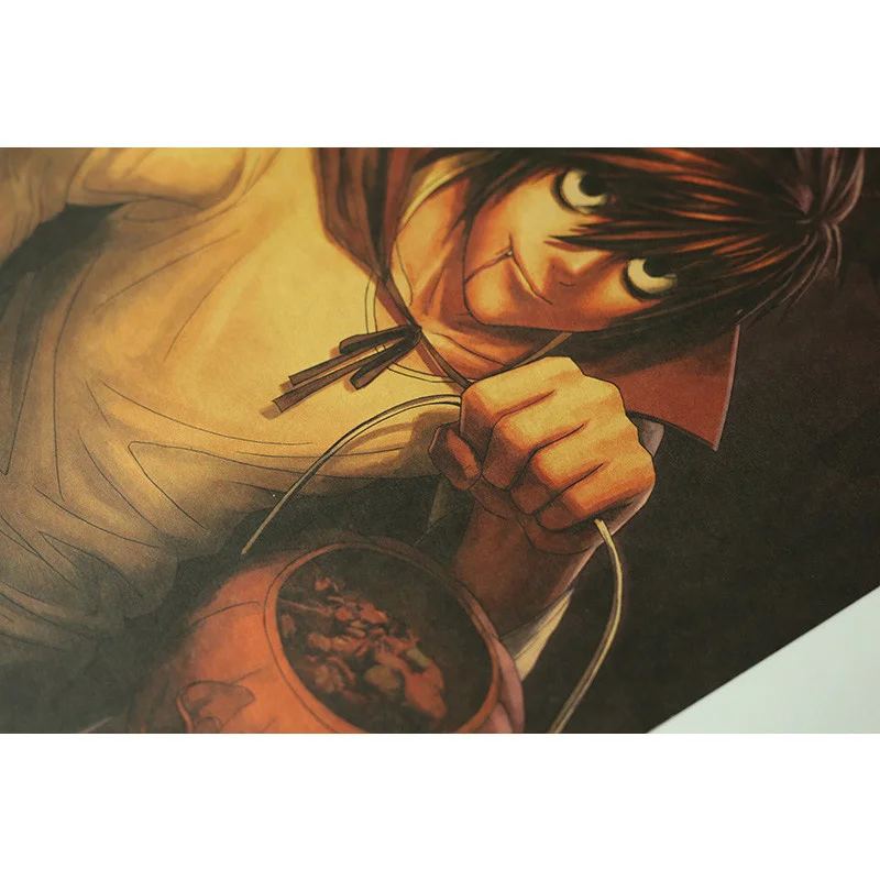 Японски Карикатура На Death Note Фигура Декор Живопис Начало Декор Аниме Плакат Ретро Крафт-Хартия Монтиране На Изкуството На Стикери За Стена 3