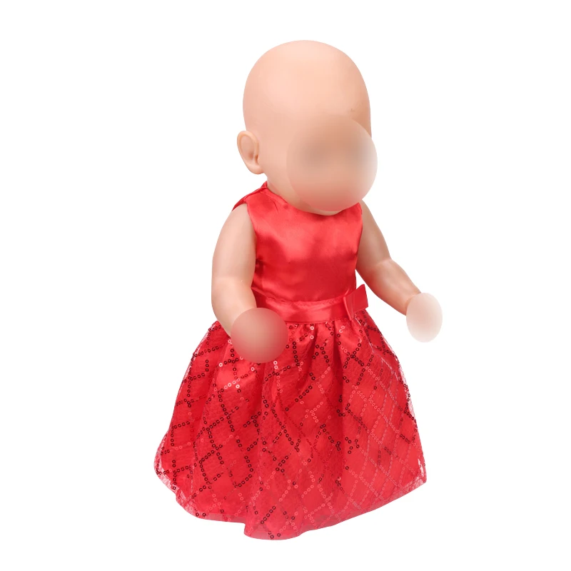 Облекло за кукли, вечерна рокля в различни стилове, подходящи за кукли-бебета 43 см и кукли-момичета от 18 инча, аксесоари за дрехи f396-f399 3
