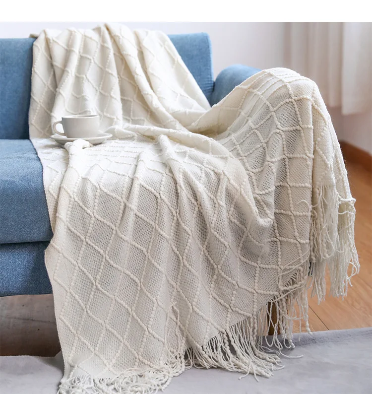 130*230 см Вязаное одеяло на дивана пискюл одеяло офис климатик одеяло на прозореца килим лятна дрямка одеяло 2