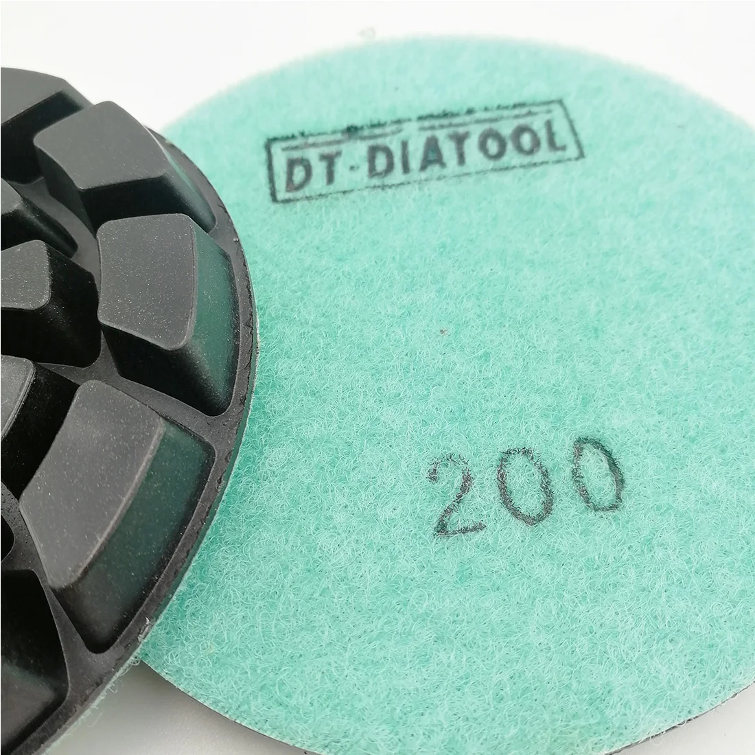 DT-DIATOOL 6 единици Диаметър на 4 инча Полимерна Връзка Бетон, Диамантени Полиращи Подложки Навити турбо тип Шлифовъчни дискове с Диаметър 4 