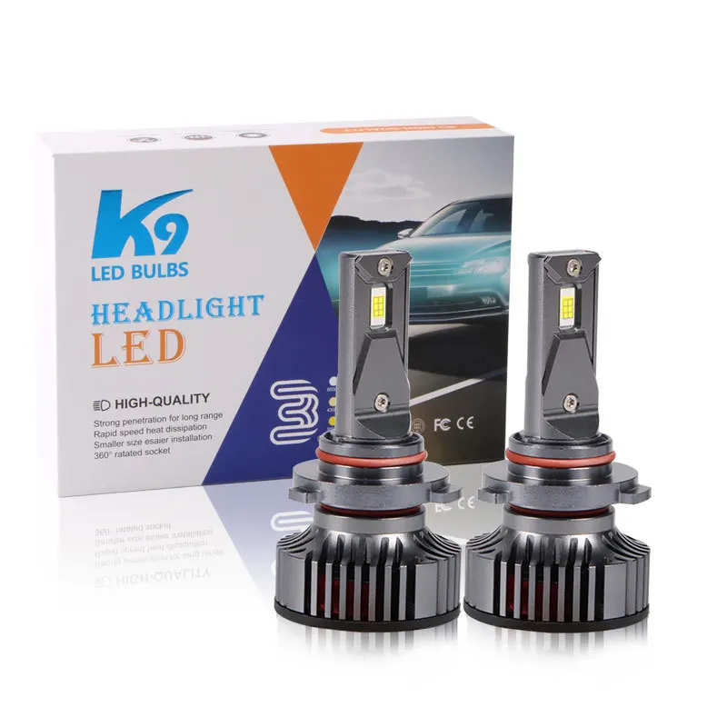 K9 нова автомобилна led фаровете 55 W осветление прожектор 6500 За автомобилна лампа led9005 промяна близък и далечен бой светлина 2 бр 1