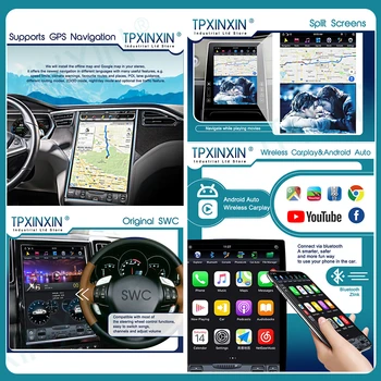 За Mercedes-benz R280 R300 R320 R350 R450 2005-2012 Android Радиото в автомобила Tesla Стерео музикален Плейър GPS Навигация на Екрана на Главното устройство