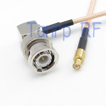 10шт 6 инча мъжки BNC plug под прав ъгъл към MCX съединители RF адаптер конектор 15 см Косичка коаксиален кабел RG316 удължител