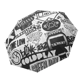 Автоматичен чадър Ins, Сгъваем Чадър от слънцето за жени в дъжд или слънчево време, Защита от слънцето и ултравиолетовите за мъже