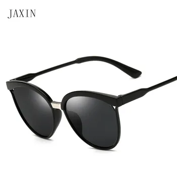 JAXIN 2019 модни кръгли дамски слънчеви очила с покритие наполовина слънчеви очила дамски маркови дизайнерски тенденция на диви очила с UV400 lentes mujer de sol