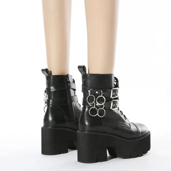 Demonia/Обувки; обувки на висок ток; обувки на платформа; Demonia; Дамски обувки на платформа в стил пънк; Ботильоны; дамски зимни дамски обувки
