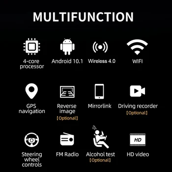 WiFi GPS Навигатори За Камиони Автомобилни 1 Din Автомагнитола Авто WiFi GPS Мултимедиен Видео MP5 Плейър за Android 10,1