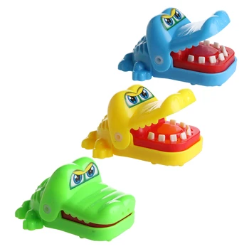 Сладък Крокодил Устата На Зъболекар Да Хапе Пръста На Играта Е Забавна Играчка За Деца Детски Подарък