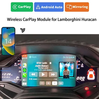 Автомобилна Безжична Интеграция на Apple Carplay / Android с автоматичен интерфейс, инсталиран за монитор Lamborghini Huracan в устройство