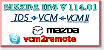 За MAZDA IDS СОФТУЕРЪТ 126 + Калибриране Вградена инсталация с дистанционно подкрепа IDS Нивото съобщение IDS-109