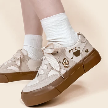 Ейми и Майкъл 2022, Новата Пролетно дамски Обувки за млади момичета, Вулканизированная Обувки, Скъпа Ежедневни Парусиновая обувки За момичета, Женски маратонки на равна подметка