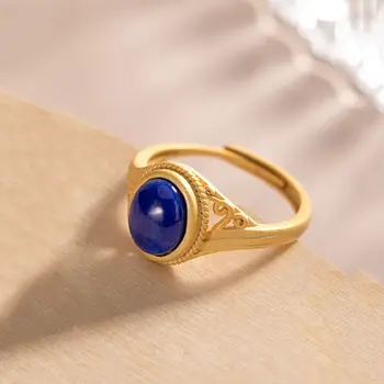 Безплатна доставка Китай дворцов стил натурален овал 925 дамское пръстен ретро мода самоличността на ажурное пръстен