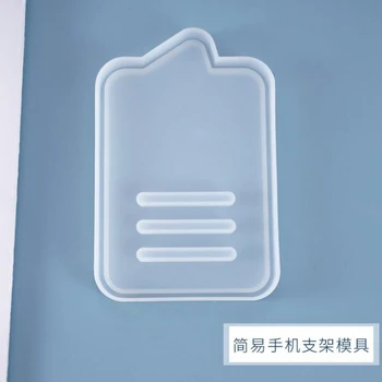 Нова прозрачна силиконова форма от смола на калъф за мобилен телефон скоба силиконова форма за направи си САМ украса декоративна силиконова форма