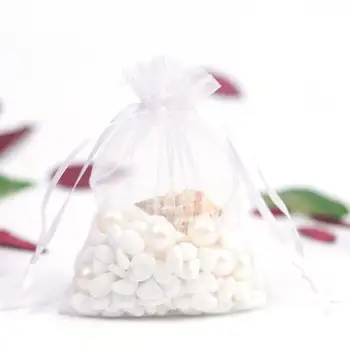 100ШТ Чанта, изработена От Органза Опаковка за Бижута Подарък Бонбони Сватба Парти за Опаковане на Подаръци Подарък Пакети Рисованные Чанти, Подаръчни Пакети За Сладкиши