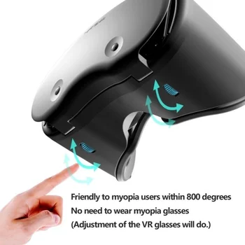3D VR Слушалки Очила за Виртуална Реалност Каска За Смартфони Телефонни Лещи С Контролерите на Слушалки От 5 До 7 Инча Модни най-Добрите
