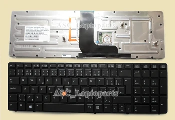 Новият чешко-словашка клавиатура За HP EliteBook 8560 W 8570 W Черна Рамка е Черна, с ОСВЕТЛЕНИЕ, с показалеца