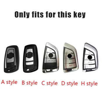 Кожена + пластмасов Калъф за ключове на BMW автомобил 1 2 3 4 5 6 7 серия X1 X3 X4 X5 X6 F30 F34 E60 E90 F10 E34 E36 F07 F20 G30 F15 F16