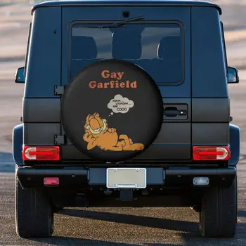 Весел Garfields Забавен Калъф за Гуми, Резервна гума, Чанта, Калъф за Jeep, Honda, Забавен Котка, Прахозащитен автоаксесоари 14 
