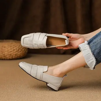 MORAZORA/големи размери 34-43; нови обувки от естествена кожа; дамски обувки на равна подметка без шнур; Плетени обувки на равна подметка; сезон Пролет-лято; дамски ежедневни обувки модельная