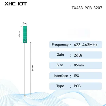 10 бр./партида 433 Mhz Печатна антена спк стартира строителни Антена серия XHCIOT Вградена антена в Ненасочена 2-3dbi Suzan IPEX IPX Антена