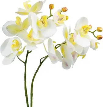 2 елемента Изкуствени Цветя Орхидея 28 